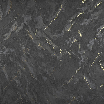 Titania Black Marble Texture Wallpaper Bolt