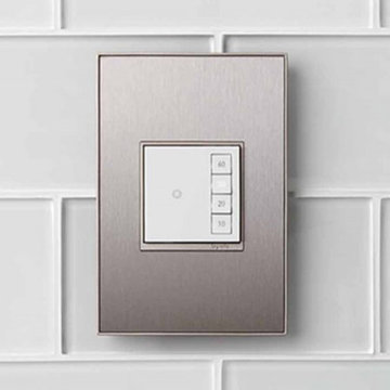 adorne® SensaSwitch in White with 1-Gang Wall Plate