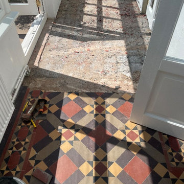 Extending a Victorian Tiled Conservatory floor in Malvern
