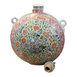 Chinese Handmade Multi-Color Flower Porcelain BaoYue Pot Jar - Decorative Jars And Urns