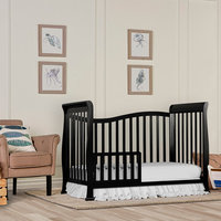 Dream On Me Violet 7-in-1 Convertible Life Style Crib, Black