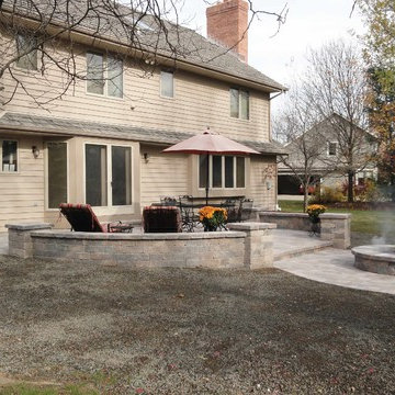 Brick Patio & Fire Pit