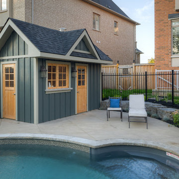 Custom Vinyl Pool, Spa & Shade Structure - Oakville