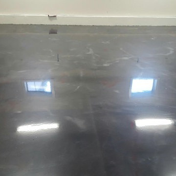 Oil, Cracks, Uneven Floor, Cold Weather, Unhappy Client