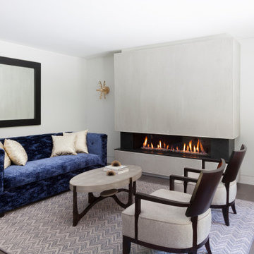 Modern Colonial Living Room- Allendale, New Jersey