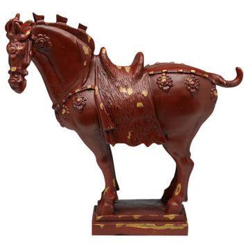 Tang Horse Figure, Red