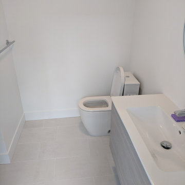 Fresh & Minimalist All-White Bathroom Renovation | Mission District, San Francis