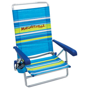 Rio Brands SC590C-TS Deluxe 5-Position Aluminum Frame Lay Flat Beach Chair 