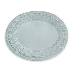 Arte Italica Finezza Blue Oval Platter - Dinnerware