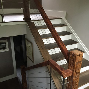 Reclaimed Wood Railings & Newel Posts