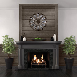 Charcoal Rustic Shiplap - Wall Panels