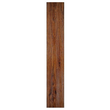 Self-Adhesive Vinyl Planks Hardwood Medium Oak Wood Peel Stick Tiles - 10 Piece