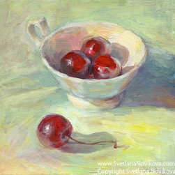 Cherries in a cup still life #2 - Artwork