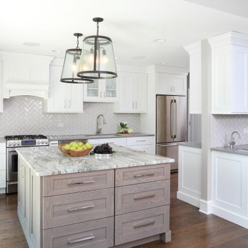 Elegant White KItchen for Family Gatherings and Baking