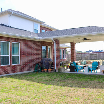 Patio Cover with Fireplace