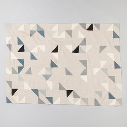 Harlequin Throw Grey (Reverse) - Throws