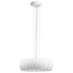 Elan Lighting - Elan Lighting 83764 Osk - 20.75 Inch 2 Led Chandelier - Individual Blades Of White Create The Osk(Tm) PendOsk 20.75 Inch 2 Led White Etched AcrylicUL: Suitable for damp locations Energy Star Qualified: n/a ADA Certified: n/a  *Number of Lights: 2-*Wattage: LED bulb(s) *Bulb Included:Yes *Bulb Type:LED *Finish Type:White