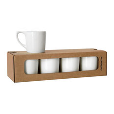 LINO Coffee Mugs, Set of 4, White