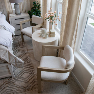 Creative Bedroom Seating with Capri Dining Chairs