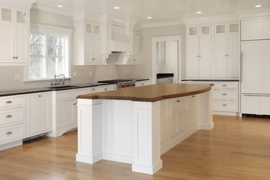 Photo of a beach style kitchen in Boston.