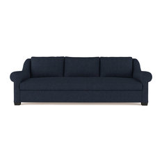 Light Blue Leather Sofas Houzz Tandem Arbor Thompson 9 Leather Sofa Blue Print Clic Depth Sofas