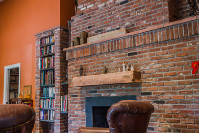 Living room - traditional living room idea in Denver