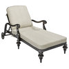 A.R.T. Home Furnishings Arch Salvage Outdoor Cannes Chaise Lounge, Black