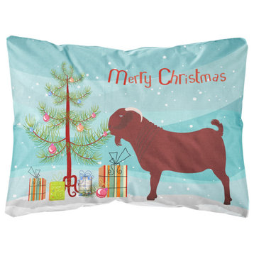 Bb9258Pw1216 Kalahari Red Goat Christmas Outdoor Canvas Pillow