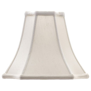 Shantung French Oval Lampshade Traditional Lamp Shades By Square Cut Cormer Silk Shade Off White