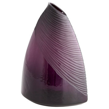 Cyan Large Mount Amethyst Vase, Purple