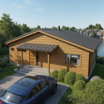 Modern Timber Cabin in Bigfork