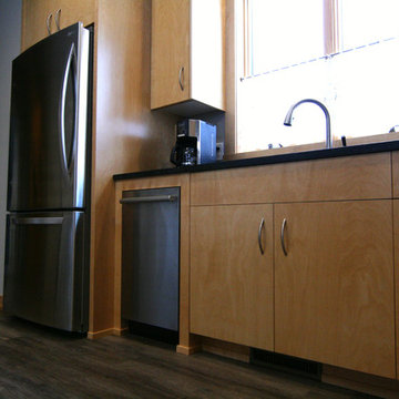Clean Birch Kitchen plus Pantry