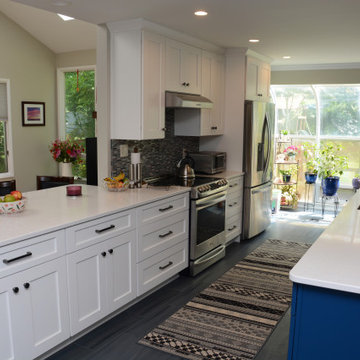 Olney, MD White and Blue Kitchen Remodel