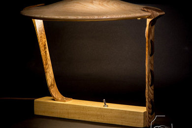 luminaire en bois (3 frênes) chambre ou bureau