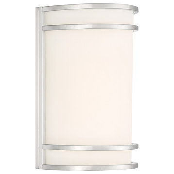 Access Lighting 62165/FST Lola 10" Tall LED Wall Sconce - Brushed Steel