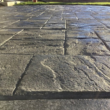Ashalt Slate Stamped Patio