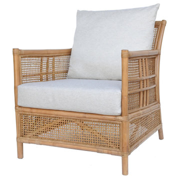 Fontana Rattan Accent Arm Chair