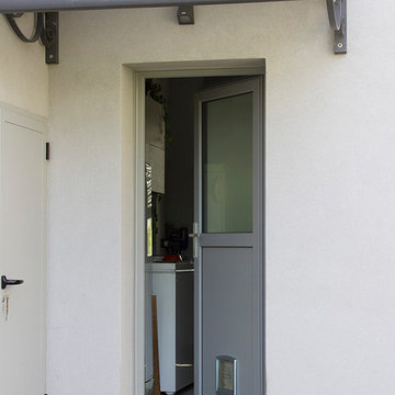 Portoncino d'ingresso in PVC con gattaiola