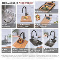 STYLISH 12 inch Single Bowl Undermount and Drop-in Stainless Steel Kitchen Sink