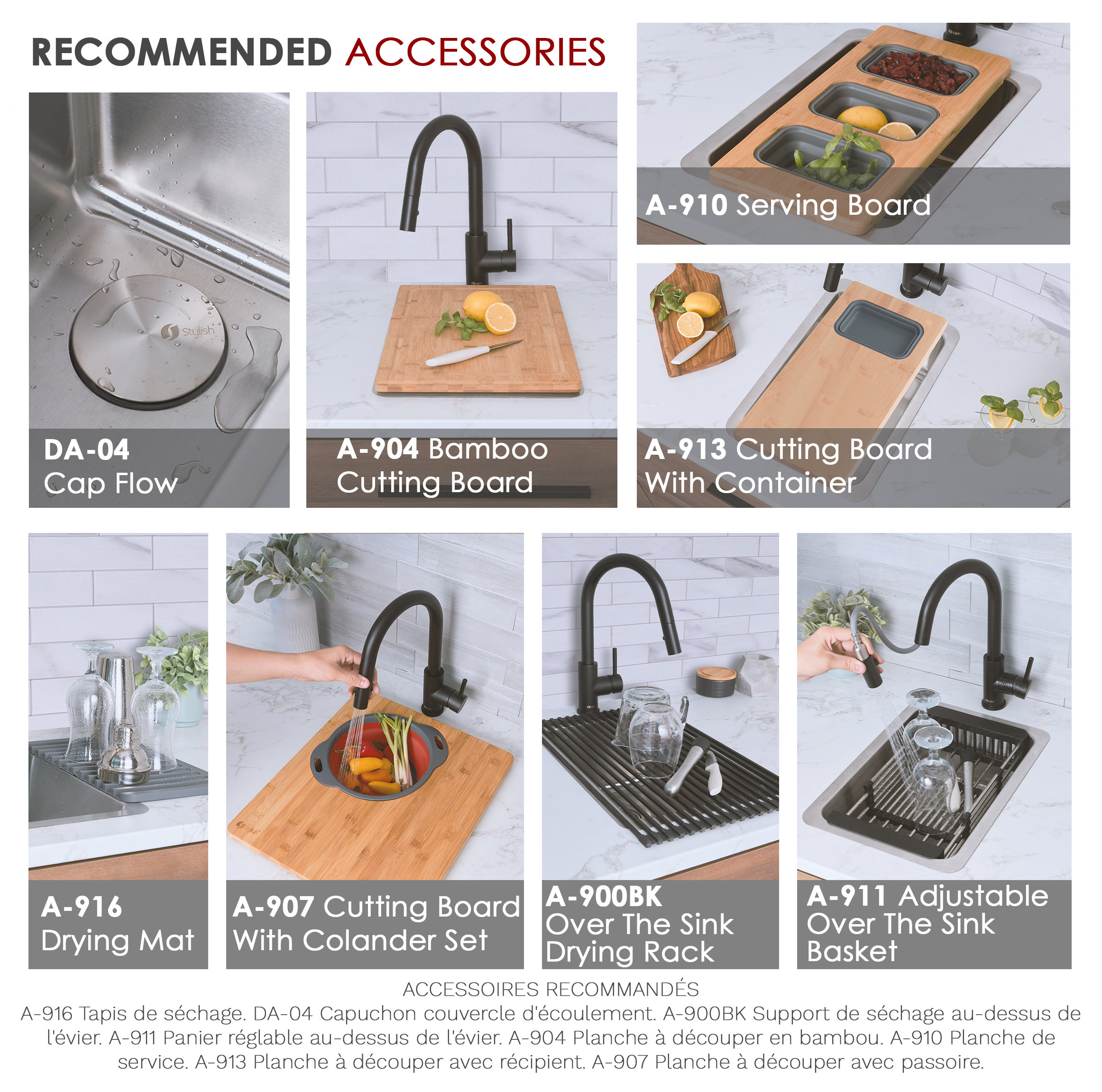 STYLISH 12 inch Single Bowl Undermount and Drop-in Stainless Steel Kitchen Sink