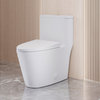 Dreux One Piece Elongated Dual Flush Toilet With 0.95/1.26 GPF, Glossy White