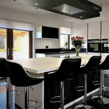 Monochrome Kitchen in Fraserburgh