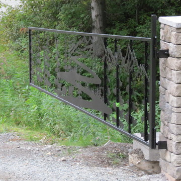 Entry gate column / low planter columns