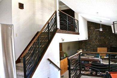 Example of a trendy family room design in Denver