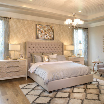 Large Master with White Beadboard Ceiling