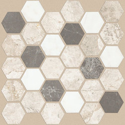 Boca Hexagon Mosaic - Seamist - Wall And Floor Tile