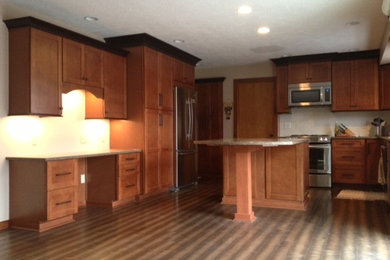 Mid-sized transitional home design photo in Other