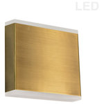 Dainolite - Dainolite EMY-550-5W-AGB Emery, 4.88" 15W 2 LED Wall Sconce - EMY-550-5W-AGB15W LED Wall Sconce, Aged Brass with Frosted AcrylEmery 4.88 Inch 15W  Aged Brass Frosted GUL: Suitable for damp locations Energy Star Qualified: n/a ADA Certified: n/a  *Number of Lights: 2-*Wattage:15w LED bulb(s) *Bulb Included:Yes *Bulb Type:LED *Finish Type:Aged Brass