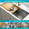KRAUS Kore 2-Tier Workstation Kitchen Sink with Accessories (Pack of 10)