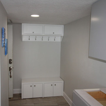 Custom Hallway Entrance with Modern Soft Close Cabinets